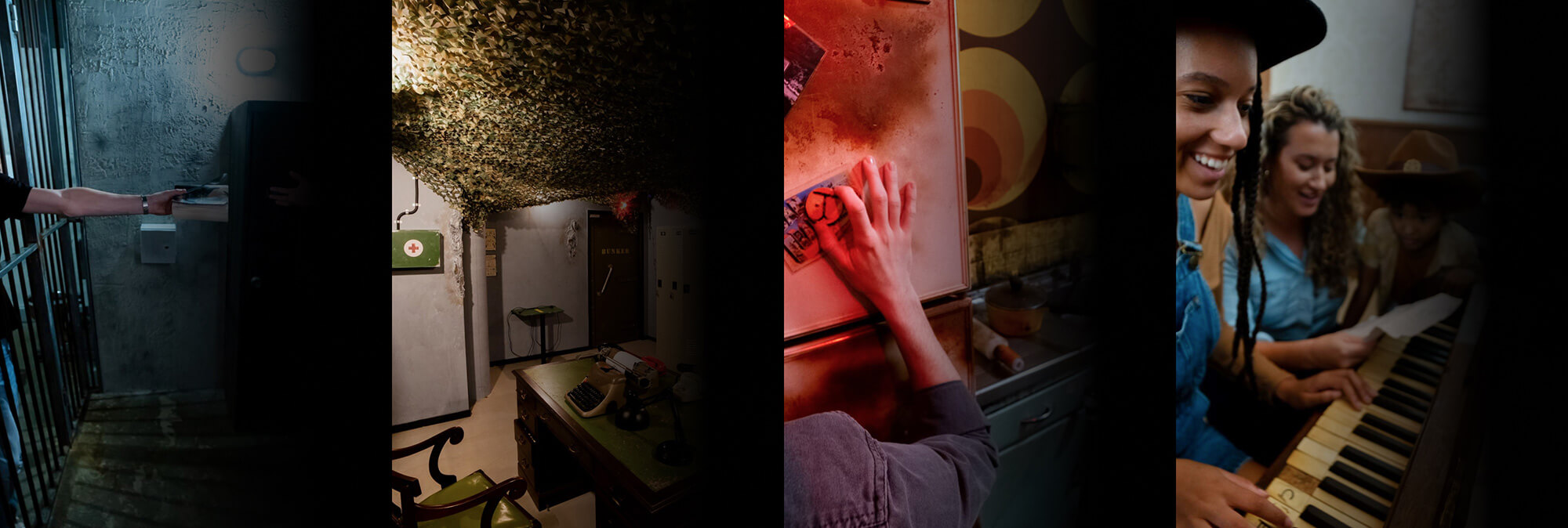 Multiple rooms to select from at fox in a box escape rooms